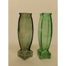 Green Glass Bud Vases Medium